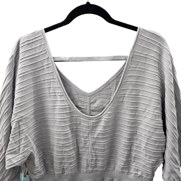 Daily Practice by Anthropologie Long-Sleeve‎ Flared Sweater Mini Dress - Picture 10 of 12